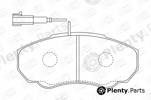 Champion 573113CH — Brake Pad Set, disc brake