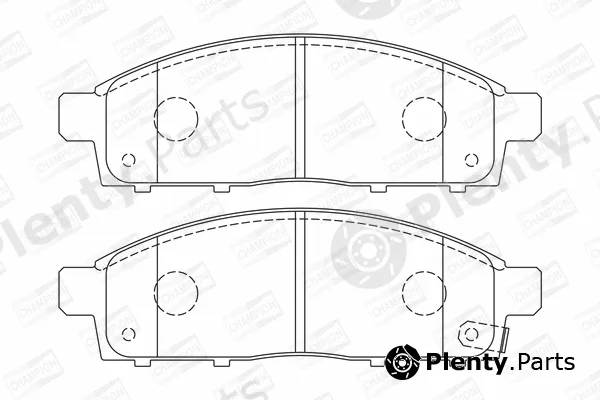 Champion 572574CH — Brake Pad Set, disc brake