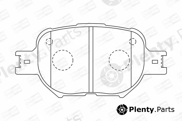 Champion 572517CH — Brake Pad Set, disc brake