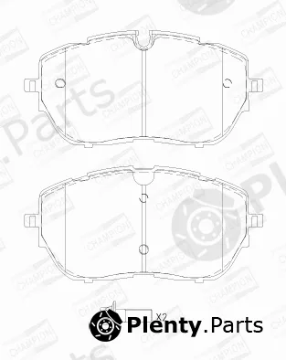 Champion 573697CH — Brake Pad Set, disc brake