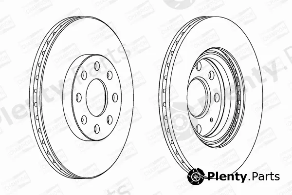 Champion 562304CH — Brake Disc