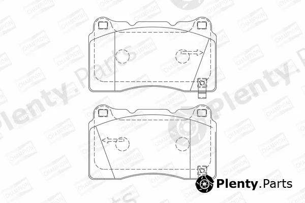 Champion 572508CH — Brake Pad Set, disc brake
