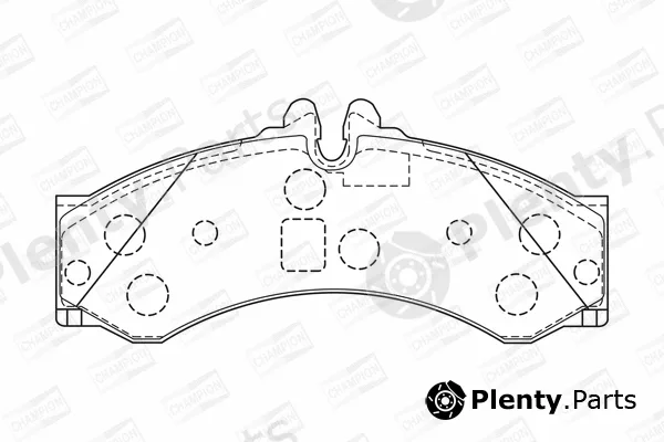 Champion 573731CH — Brake Pad Set, disc brake