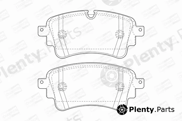 Champion 573628CH — Brake Pad Set, disc brake