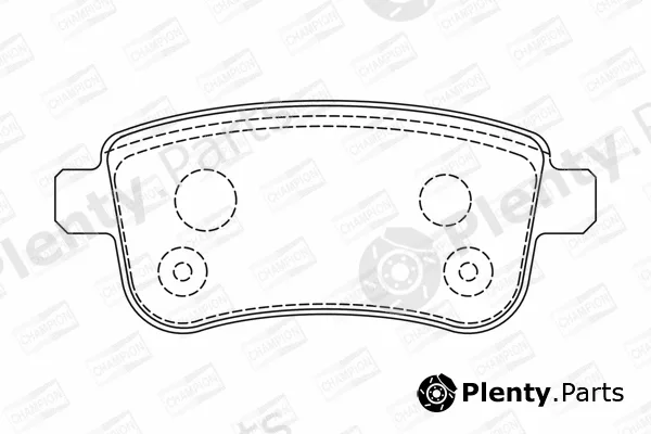 Champion 573286CH — Brake Pad Set, disc brake