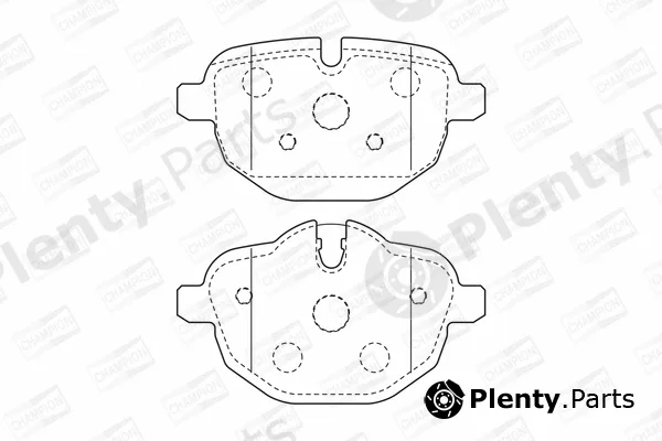 Champion 573352CH — Brake Pad Set, disc brake