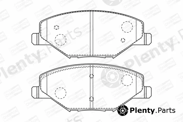 Champion 573601CH — Brake Pad Set, disc brake