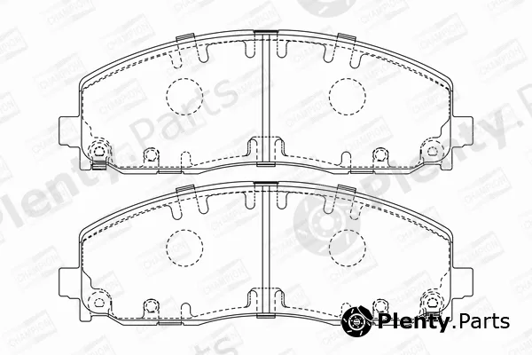 Champion 573411CH — Brake Pad Set, disc brake