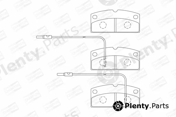 Champion 573750CH — Brake Pad Set, disc brake