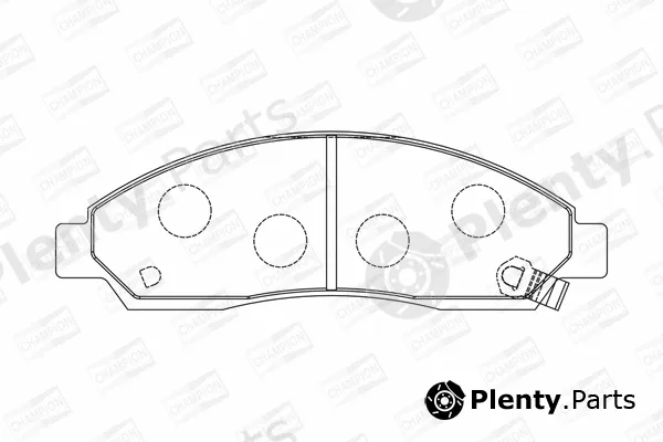 Champion 572643CH — Brake Pad Set, disc brake