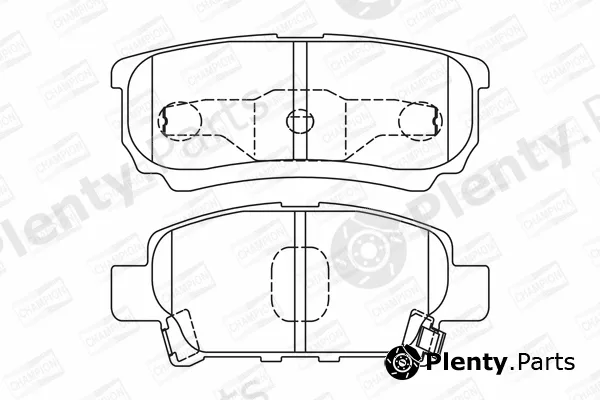 Champion 572547CH — Brake Pad Set, disc brake