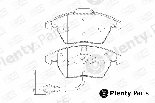 Champion 573128CH — Brake Pad Set, disc brake