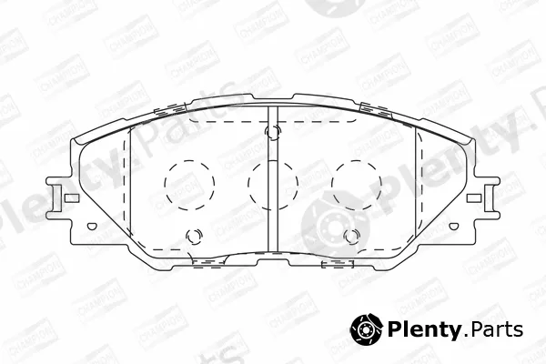 Champion 572569CH — Brake Pad Set, disc brake