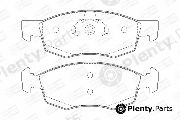 Champion 573130CH — Brake Pad Set, disc brake