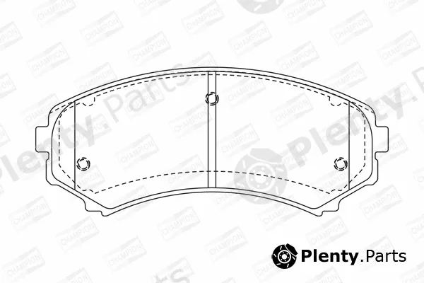 Champion 572497CH — Brake Pad Set, disc brake
