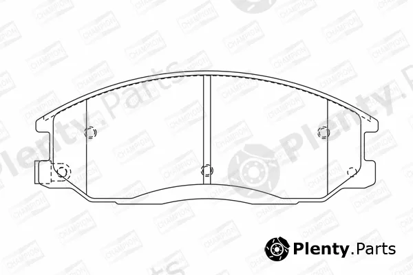Champion 572453CH — Brake Pad Set, disc brake
