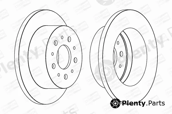 Champion 562526CH — Brake Disc