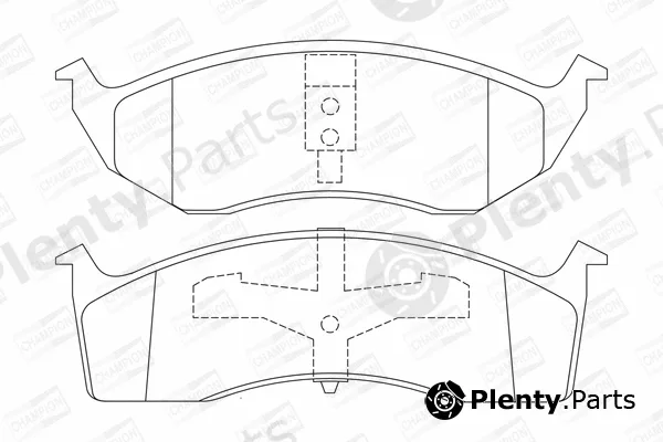 Champion 573072CH — Brake Pad Set, disc brake