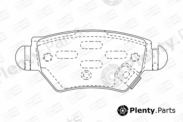 Champion 573010CH — Brake Pad Set, disc brake