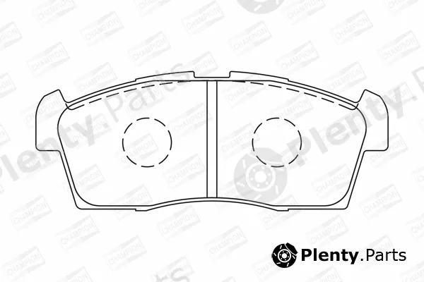 Champion 572611CH — Brake Pad Set, disc brake