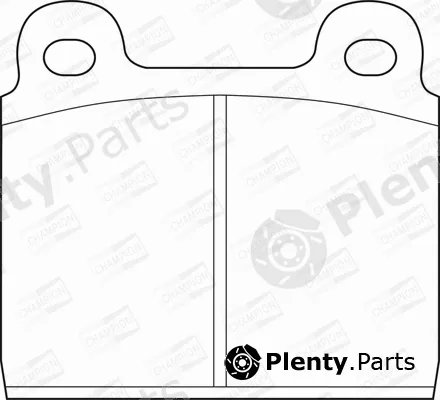 Champion 571215CH — Brake Pad Set, disc brake
