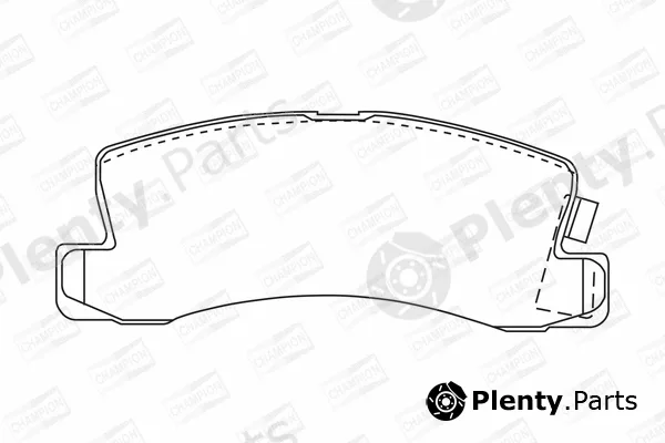 Champion 572188CH — Brake Pad Set, disc brake