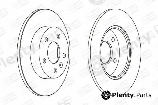 Champion 562072CH — Brake Disc