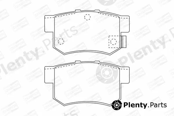 Champion 572138CH — Brake Pad Set, disc brake