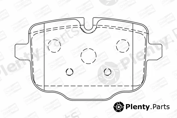 Champion 573353CH — Brake Pad Set, disc brake