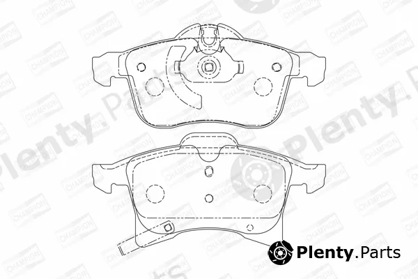 Champion 573153CH — Brake Pad Set, disc brake