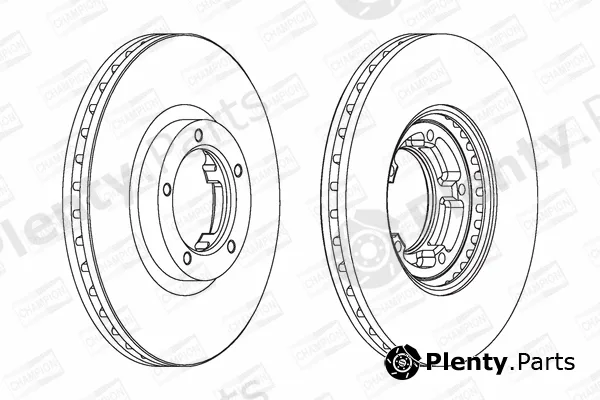 Champion 561624CH — Brake Disc