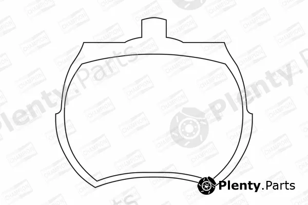 Champion 571212CH — Brake Pad Set, disc brake