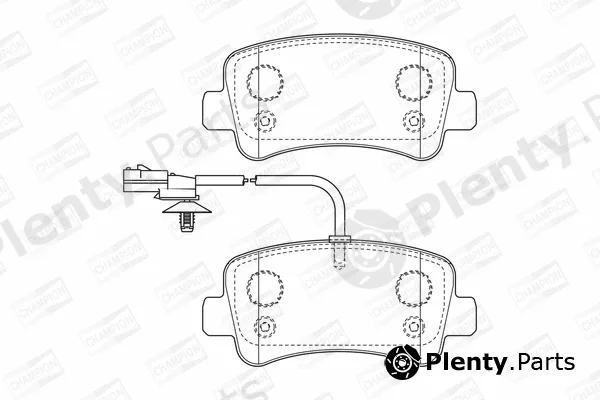 Champion 573359CH — Brake Pad Set, disc brake
