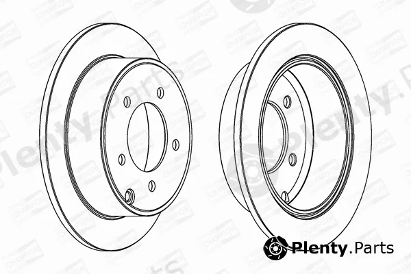 Champion 562857CH — Brake Disc