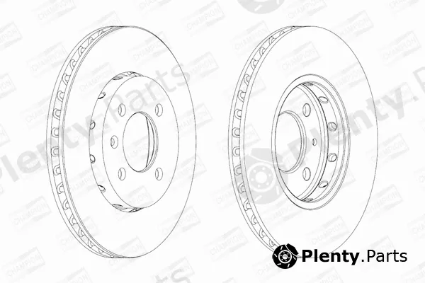 Champion 562727CH — Brake Disc