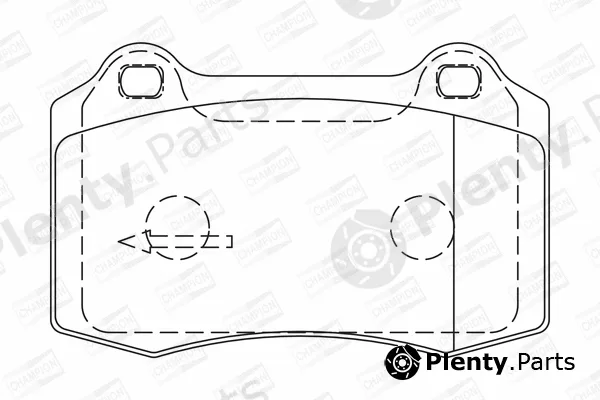 Champion 573149CH — Brake Pad Set, disc brake