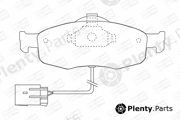 Champion 571522CH — Brake Pad Set, disc brake