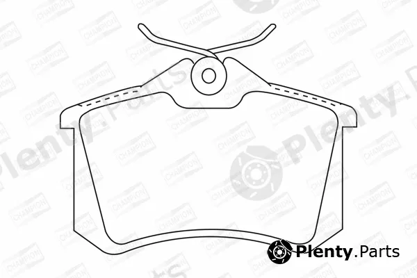 Champion 573032CH — Brake Pad Set, disc brake