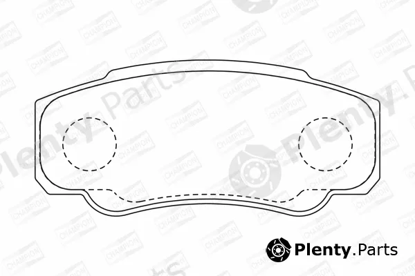 Champion 573115CH — Brake Pad Set, disc brake