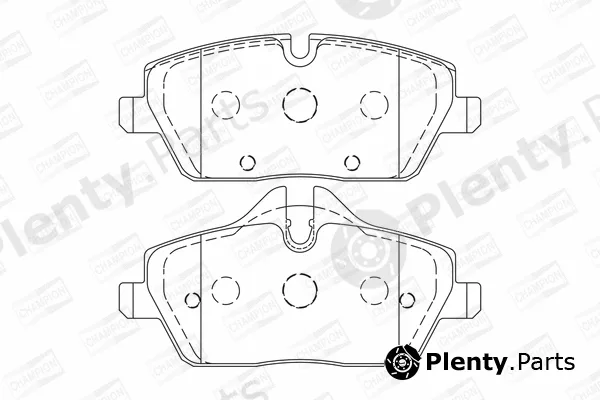 Champion 573733CH — Brake Pad Set, disc brake