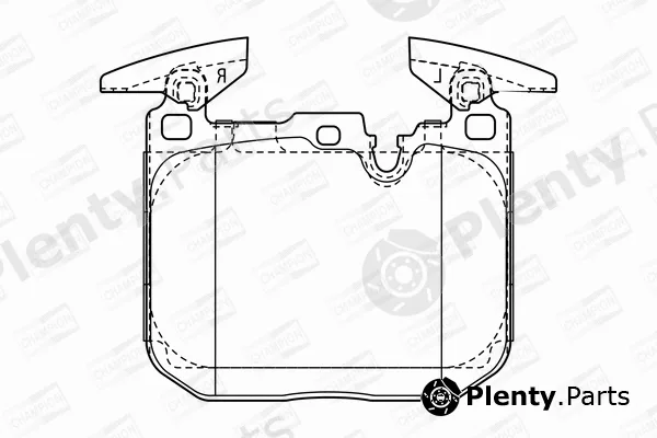 Champion 573355CH — Brake Pad Set, disc brake