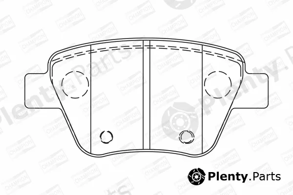 Champion 573312CH — Brake Pad Set, disc brake