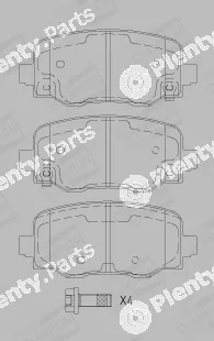 Champion 573693CH — Brake Pad Set, disc brake