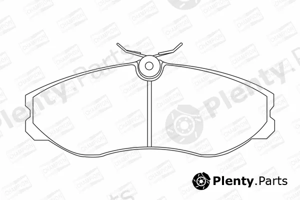 Champion 572382CH — Brake Pad Set, disc brake