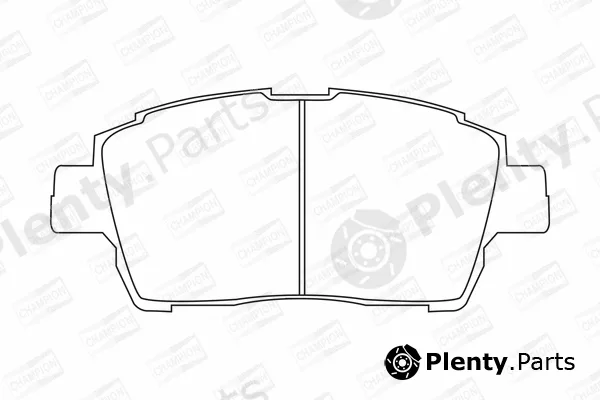 Champion 572405CH — Brake Pad Set, disc brake
