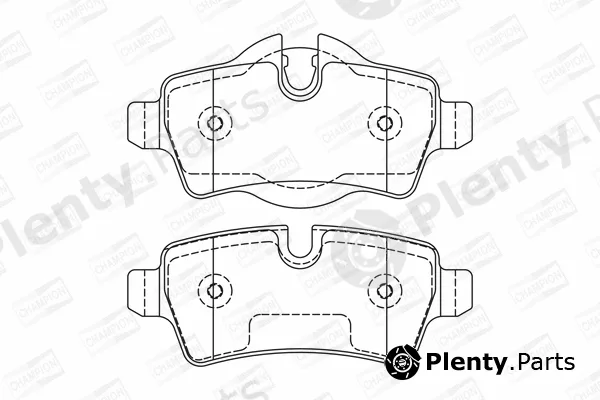 Champion 573200CH — Brake Pad Set, disc brake