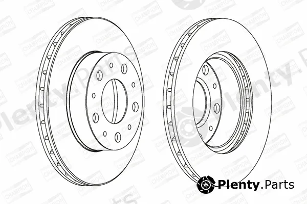 Champion 561969CH — Brake Disc