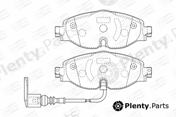 Champion 573390CH — Brake Pad Set, disc brake