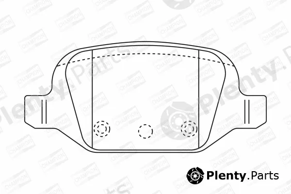 Champion 573019CH — Brake Pad Set, disc brake