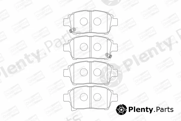 Champion 573737CH — Brake Pad Set, disc brake